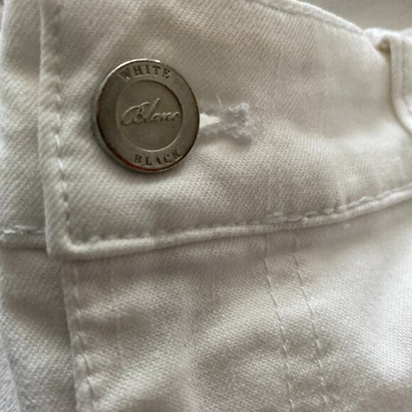 WHITE HOUSE BLACK MARKET WHITE DENIM CLASSICJEANS MEDIUM RISE STRAIGHT FIT SZ 6R - Picture 5 of 6